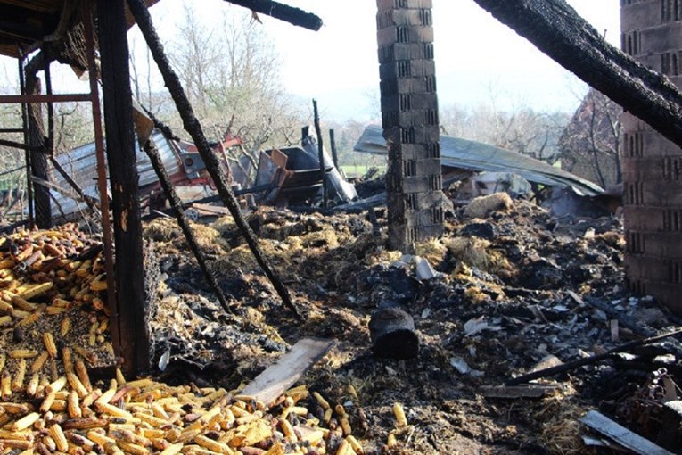 FOTO Požar progutao imanje kod Požege, šteta je milijunska
